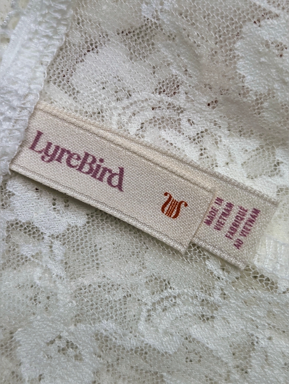 NWT Anthropologie Lyre Bird Ivory Lace Maxi Skirt Small - Picture 15 of 16